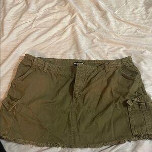 PrettyLittleThing Khaki Mini Skirt